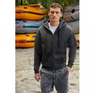  Hanoră pentru bărbați Fruit of the Loom Premium Hooded Sweat Zip